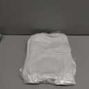 Toulite 30 Pcs White Bibs for Baby Washable Reusable Waterproof Cotton Feeder Bibs with Double Sided Design for Baby Shower Activity and Gifts