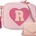 Little Girls Purse, Kids Heart Purse, Cute Crossbody Bag with Small Teens Girls Wallet Gift