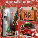 Veemoon Christmas Refrigerator Magnets Decorations, Festive Fridge Magnetic Stickers Magnetic Christmas Tree DIY Accessiores Xmas Magnets Craft for Winter Holiday Kitchen Home Party, Multi-Color