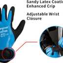 Monster & Master Safety Work Gloves Microfoam Nitrile, Touchscreen with Grip, Ideal for Warehouse, Home, Gardening, Fishing (Large)