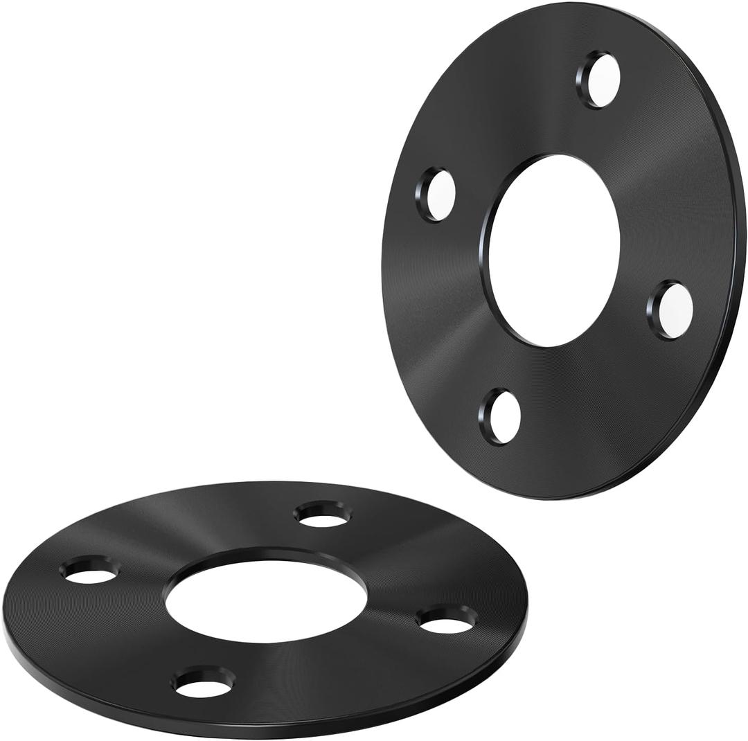3mm (3/32 Inch) Hubcentric Black Wheel Spacers 4x100 Compatible For Honda Accord Civic Crx Del Sol Fit Prelude Integra Insight DA DC2 EG EK EF, Compatible For Mitsubishi Mirage (2pcs 56.1mm M12x1.5)