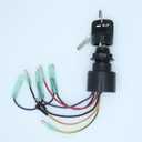 Boat Ignition Switch with Key for Mer-cury Mariner Outboard Motor Control Box with 2 Keys 3 Position - Replace Mer-cury Ignition Switch 87-17009A2 87-17009A5 MP41070