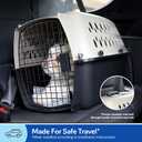 Petmate Vari Dog Kennel Portable Airline-Friendly Carriers & Crates for Small Dogs and Puppies, Durable Plastic, Pet Carrier For Home and Travel, XS Extra Small 19" For Dogs Up To 10 Lbs, 19.0"L x 12.5"W x 10.8"H, Kennel Only Taupe