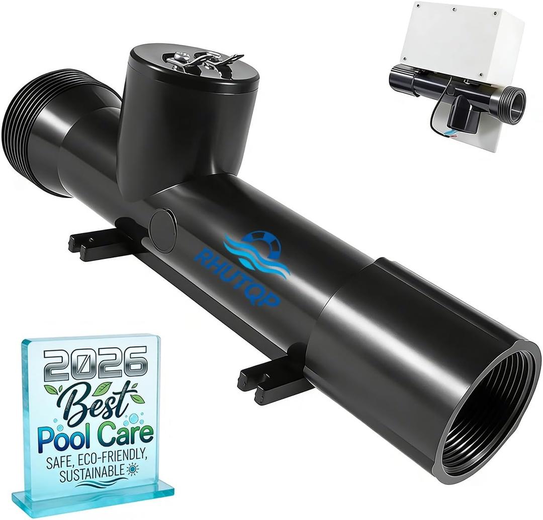 Pool Ionizer for Above Ground Pool, 4ch4002-R Power Ionizer Replacement Chamber, Swimming Pool Cleaner for Hybrid Pool Treatment System, for In-Ground Pools, Hot Tub/Spa