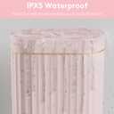 ELPHECO Sensor Trash Can 2 Gallon Waterproof Motion Sensor Trash Can, Automatic Bathroom Trash Bin, Slim Garbage Can for Dorm Room, Pink Gold