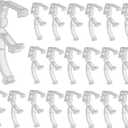 Blulu 20 Pieces 2 Inch Clear Valance Clips Hidden Window Mini Blind Clips for Wood or Faux Wood Horizontal Blinds