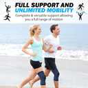 POWERLIX Knee Brace Support Best Compression Sleeve for Men & Women for Pain Relief Superior Braces for Meniscus Tear & Arthritis, Please Refer to The Sizing Chart