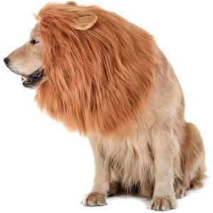 TOMSENN Realistic & Funny Lion Mane for Dog Complementary Lion Mane for Dog Costumes for Medium to Large Sized Dogs Costumes for Animals