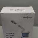 Kingsteam Facial Steamer - Ozone Steamer with Extendable Arm - Professional Nano Ionic Facial Steamer for Deep Cleaning - Portable for Personal Care Use at Home or Salon (White)