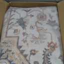 Vintage Living Room Area Rug 6x9 - Large Soft Washable Oriental Traditional Distressed Farmhouse Rugs for Bedroom - Indoor Floor Accent Carpet for Home Office House Decor - Golden Taupe