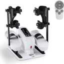 MOMODA Electric Pedal Exerciser for Seniors with Leg Support, White