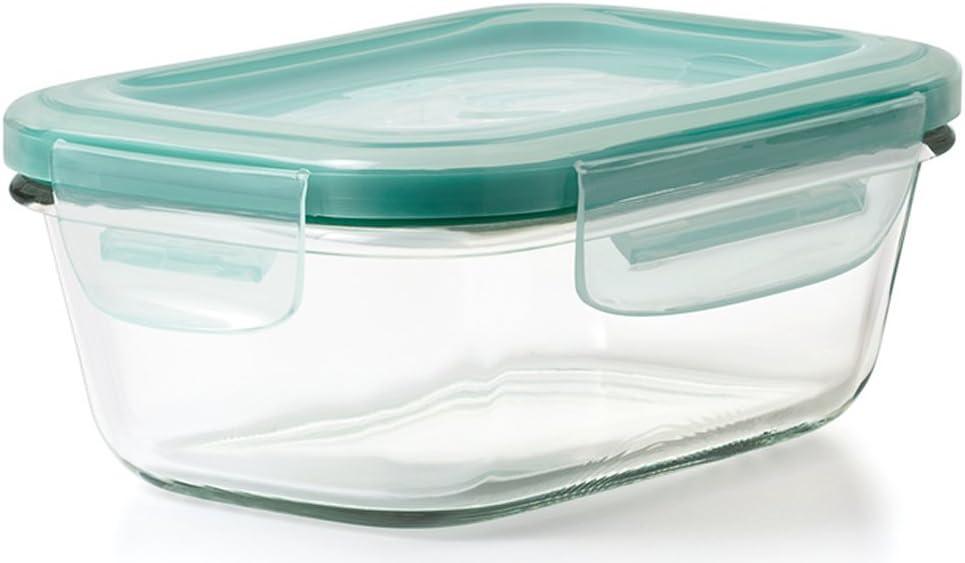 OXO Good Grips 1.6 Cup Smart Seal Leakproof Glass Rectangle Airtight Food Storage Container