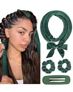 Yanibest Heatless Hair Curler, No Heat Hair Curlers to Sleep in, Overnight Satin Heatless Curling Set with Hair Scrunchies Clip, for All Hair types 