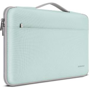 DOMISO 16 inch Laptop Sleeve Protective Case Cover Compatible with 16 16+ inch HP Dell ASUS Lenovo Chromebook, Waterproof Computer Cases Bag with Handle, Mint Green
