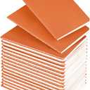 Lzerking Mini Notebooks Bulk 36 Pack Small Pocket Journal Notepads-Orange Cover for Kids 3.5 x 5.5 Inches, 30 Sheets/60 Pages, Can Be Used as Conference and Party Giveaways