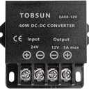DC 24V to 12V 5A Converter 60W Voltage Step Down Buck Converter Regulator Reducer Power Converter Mini Module for Automotive, Industrial & DIY Electronic Projects