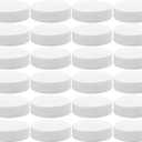Cornucopia Brands Regular Mouth Plastic Mason Jar Lids, Unlined (24-Pack); Standard Size 70-450 White Plastic Caps for Mason Jars
