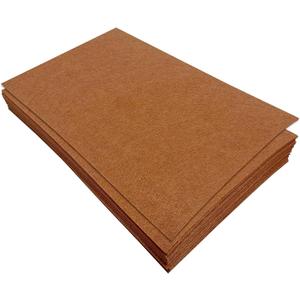 Jtnohx Stiff Felt Sheets, 32 Pcs Felt Fabric, 7"11.3" Color Felt for Crafts, Craft Felt Square for for Sewing Embroidery Handwork and Festivals Party (Brown)