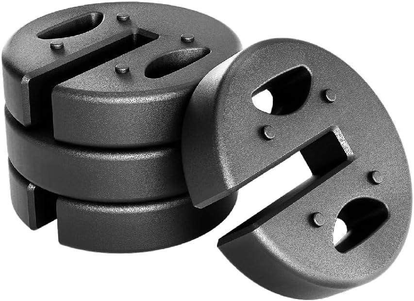Canopy Weights Set of 4, No-Pinch Design for Simple Setup and Removal, 40 lbs - Holds Tents, Canopies, and Umbrellas in Place for Outdoor Events