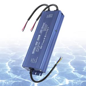 LED Driver 12V 300W Waterproof IP67 LED Power Supply 110V AC to 12V DC 25A 300 Watt Quiet Low Volt Converter LEDs Transformer Constant Voltage Ultra Slim for LEDs Strip, Indoor & Outdoor