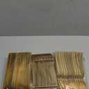 Nervure 300PCS Gold Hammered Plastic Silverware - Heavy Duty Plastic Cutlery - Gold Disposable Utensils Includes 100 Forks, 100 Knives, 100 Spoons Perfect for Wedding & Party