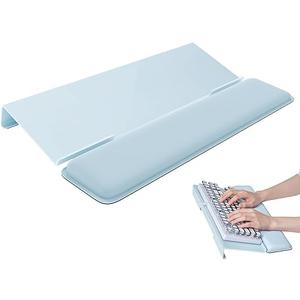Laborio Computer Keyboard Stand for Desktop, Keyboard Wrist Rest Holder Stand for Easy Typing with Wrist Pad for Office Desk, Home, School(Blue)