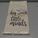 CARAKNOTS Teacher Bag Teachers Gifts for Women Valentines Day Appreciation Week Birthday Thank you Graduation End of Year Christmas Retirement Canvas Tote Bag with Pocket 2 Pcs