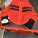 Queenmore Large Dog Sweaters, Soft Fleece Vest Pullover Dog Jacket with Leash Hole, Warm Winter Dog Clothes Cold Weather Doggy Dachshund Sweater for Large Dogs Cats Boy or Girl (Red, S)
