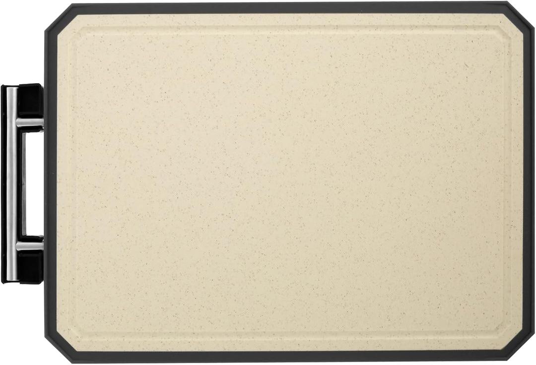 Stainless Steel Cutting Board Safe Solid Meat Cutting Board Easy to Clean Double Sided Cutting Board Multipurpose Chopping Board Portable Cutting Board Set for Cooking