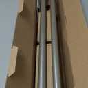 KAMANINA 1 Inch Curtain Rod Telescoping Single Drapery Rod 28 to 48 Inches (2.3-4 Feet), Pack of 2 Antique Silver Curtain Rods for Windows 16 to 44 Inches, Netted Texture Finials