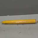 Plain Bamboo Parasol Umbrella, Yellow, 33 Inch Diameter, One Size