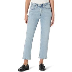 Amazon Essentials Women's High-Rise Straight Leg Jean (Blue)