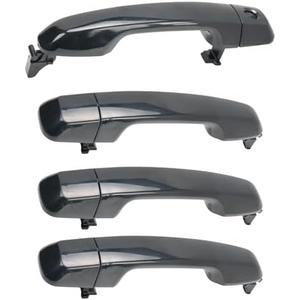 KASturrboo 4PCS Exterior Door Handle Set Compatible with 4Runner GX460 2010-2020, Front Rear Left Right Outside Door Handle 69217-60150 69250-60030 69250-60010 Black