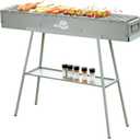 WILLBBQ Charcoal Grill Tailgate Parties, Patio, Beach Barbecues, Backyard Gatherings,Alloy Steel BBQ Barbecue Outdoor Grilling with Durable Support Frame and Dual Adjustable Vents (39.4x7.1x5.1 inch)