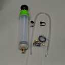 SWANLAKE 200cc Fluid Extractor & Fill Pump, Oil Change Pumps with 23'' Long Hose, Automotive Fluid Pump Extractor, 2PCS 12'' Extension Tubes, Suction Pumps for Lawn Mowers Cars