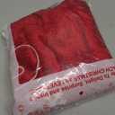 XAMSHOR Red Christmas Tree Skirt 48 Inches Snow Sequin Embroidery with White Trim Border Decor for Xmas Holiday Party Ornaments