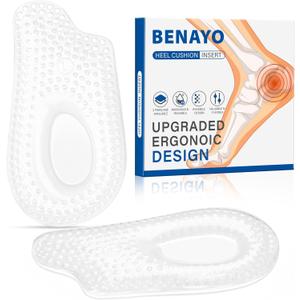 for Plantar Fasciitis,Heel Pain,Shock Absorption Orthotic Inserts for Relieves Foot Pressure.2Pairs Plantar Fasciitis Heel Cups Inserts,Heel Cushions