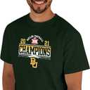 Blue 84 Men's NCAA Officially Licensed Michigan Wolverines Big Ten Champs T-Shirt Locker Room 2021 (Green, XXL)