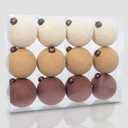 12PCS Rustic Burlap Christmas Ornaments, 3.15" Handmade Jute Rope Balls, Farmhouse Christmas Tree Decorations, Boho Natural Hanging Ornaments for Holiday, Party & Home Dcor (Multicolor)