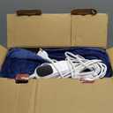 Homemate Electric Heated Blanket Twin - 62"x84" Heating Bed Blankets Throw with 10 Heating Levels 8 Hours Auto Off Fast Heating Over-Heated Protection Ultra Soft Warm Flannel ETL Certified Navy Blue