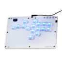 ONEED Haute42 Leverless Controller Arcade Stick R16: Leverless Controller with Rims,Leverless Arcade Stick for PC/PS4/Switch Game,Crystal Low-Profile Switch FightPad Support Hot Swap & SOCD (Crystal R16)