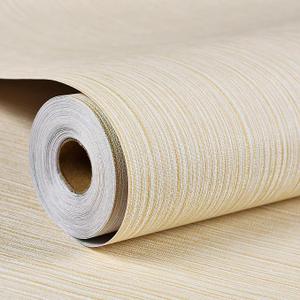 Tempaper Textured Grasscloth Sand Removable Peel & Stick Wallpaper 56.37 sq Ft, 2 Rolls,  20.5 in X 16.5 ft