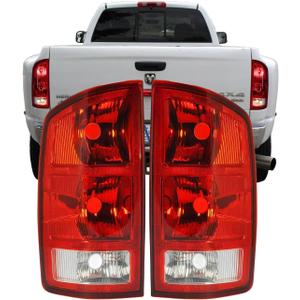 Tail Lights For 2002 2003 2004 20005 2006 Dodge Ram 1500 2003 2004 2005 2006 Dodge Ram 2500 3500 Pickup OE Style Pair Rear Brake Lamps without Bulbs