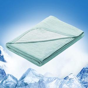 Marchpower Cooling Blanket for Hot Sleepers Kids, Arc-Chill Cool Throw Blanket with Double-Sided Design, Japanese Cooling Fiber Absorbs Body Heat, Lightweight Soft Blanket for Baby Sleeping Travel (Throw 51"X67", Green)