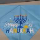 Hanukkah Dog Bandanas 2 Pack Chanukah Menorah Pet Scarf Set Reversible Triangle Bibs Kerchief Gift for Dog Pet Holiday Costume Accessories