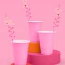 2 x xo, Fetti Bachelorette Party Pink Reusable Straw Set - 12 pc | Male Dancer Stripper Bach Party Decoration, Bridal Shower Supplies, Bridesmaid Favor, Bride to Be Gift, Engagement Drinkware (9 Inches)