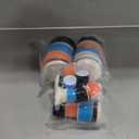 SI FANG 1'' 2'' 3'' Mini Random Orbital Air Sander Kit, High Speed Pneumatic DA Sanders Polisher for Auto Body Work, Includes 27Pcs 1/2/3in Polishing Sponge & Wool Pads, 15Pcs Sandpapers (Black)