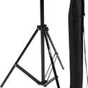 Amazon Basics Portable Aluminum Photography Light Stand Tripod with Case, 2.8-6.7 feet, Black