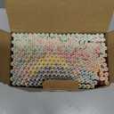 Naturalik 300-Pack Multi-Color Extra Durable Paper Straws - Biodegradable Premium Paper Straws for Juices, Restaurants and Party Decorations, 7.7" (Multicolor, 300)