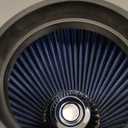 BLUE 4" 102 mm Inlet Truck Cold Air Cone Replacement Performance Washable Clamp-On Dry Air Filter (8" Tall)